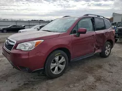 Salvage cars for sale at Fredericksburg, VA auction: 2015 Subaru Forester 2.5I Limited