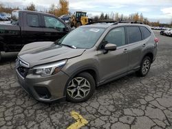 Salvage cars for sale at Woodburn, OR auction: 2019 Subaru Forester Premium