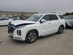 Salvage cars for sale at Wilmer, TX auction: 2021 Hyundai Palisade Calligraphy