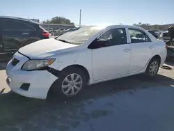 Vehiculos salvage en venta de Copart Orlando, FL: 2009 Toyota Corolla Base