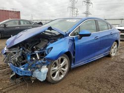 Salvage cars for sale at Elgin, IL auction: 2017 Chevrolet Cruze Premier