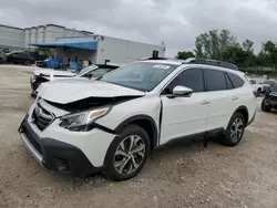 Salvage cars for sale at Opa Locka, FL auction: 2022 Subaru Outback Touring