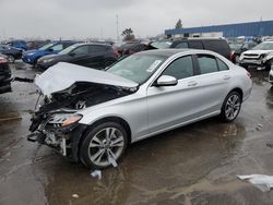 Mercedes-Benz salvage cars for sale: 2021 Mercedes-Benz C 300 4matic