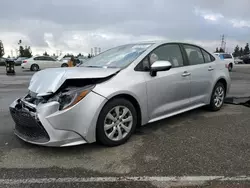 Salvage cars for sale at Rancho Cucamonga, CA auction: 2020 Toyota Corolla LE