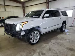 Salvage cars for sale at Haslet, TX auction: 2017 Cadillac Escalade ESV Premium Luxury