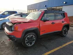 2016 Jeep Renegade Trailhawk en venta en Woodhaven, MI