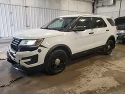 Salvage cars for sale at Franklin, WI auction: 2016 Ford Explorer Police Interceptor