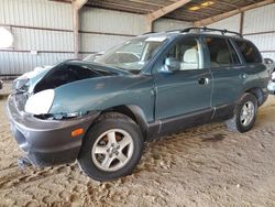 Hyundai salvage cars for sale: 2002 Hyundai Santa FE GLS