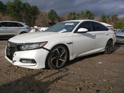 Salvage cars for sale at Mendon, MA auction: 2019 Honda Accord Sport