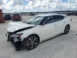 Salvage cars for sale at Arcadia, FL auction: 2021 Nissan Maxima SV