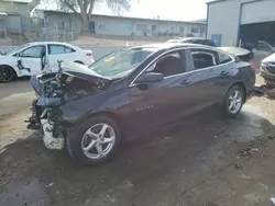 Chevrolet salvage cars for sale: 2017 Chevrolet Malibu LS