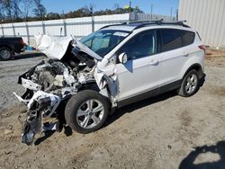 Salvage cars for sale at Spartanburg, SC auction: 2016 Ford Escape SE