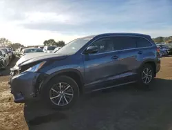 Toyota salvage cars for sale: 2017 Toyota Highlander SE