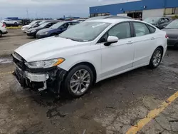 Salvage cars for sale at Woodhaven, MI auction: 2019 Ford Fusion SE