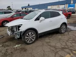 Salvage cars for sale at Woodhaven, MI auction: 2018 Buick Encore Preferred