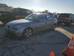 Salvage cars for sale at Pekin, IL auction: 2006 BMW 525 I