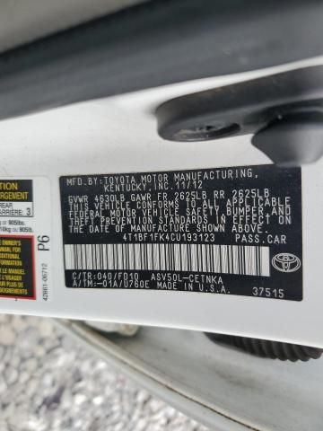 2012 Toyota Camry Base