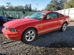 Salvage cars for sale at Riverview, FL auction: 2007 Ford Mustang