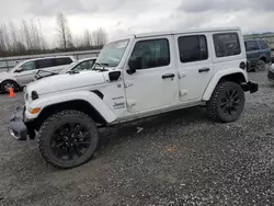 Salvage cars for sale at Arlington, WA auction: 2021 Jeep Wrangler Unlimited Sahara 4XE