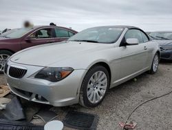 BMW 6 Series salvage cars for sale: 2005 BMW 645 CI Automatic