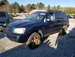 Salvage cars for sale at Mendon, MA auction: 2006 Toyota Highlander