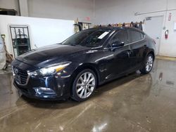 Salvage cars for sale from Copart Elgin, IL: 2017 Mazda 3 Touring