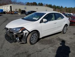 Salvage cars for sale from Copart Exeter, RI: 2018 Toyota Corolla L