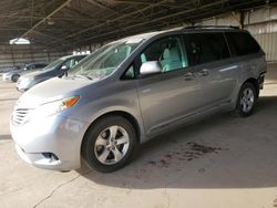 Salvage cars for sale at Phoenix, AZ auction: 2017 Toyota Sienna LE