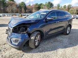 Salvage cars for sale at Mendon, MA auction: 2016 KIA Sorento LX