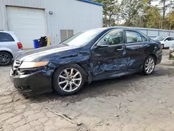 Salvage cars for sale at Austell, GA auction: 2007 Acura TSX