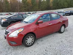 Salvage cars for sale at Gainesville, GA auction: 2017 Nissan Versa S