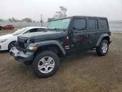 Jeep salvage cars for sale: 2020 Jeep Wrangler Unlimited Sport