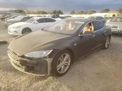 Salvage cars for sale at Sacramento, CA auction: 2012 Tesla Model S