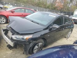 Salvage cars for sale at Waldorf, MD auction: 2019 Hyundai Ioniq Blue