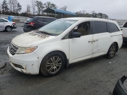 Salvage cars for sale at Spartanburg, SC auction: 2013 Honda Odyssey EX