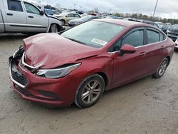 Salvage cars for sale at Indianapolis, IN auction: 2017 Chevrolet Cruze LT