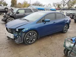 Vehiculos salvage en venta de Copart Wichita, KS: 2015 Honda Civic EX