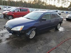 Vehiculos salvage en venta de Copart Harleyville, SC: 2007 Honda Accord Value