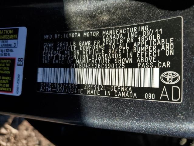 2011 Toyota Corolla Base