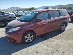 Salvage cars for sale at Las Vegas, NV auction: 2016 Toyota Sienna LE