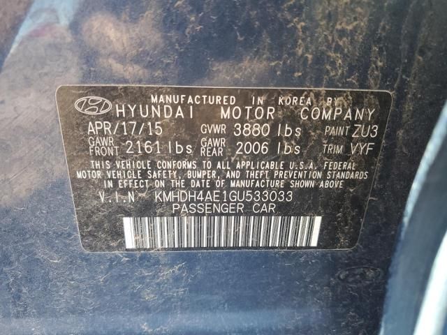 2016 Hyundai Elantra SE