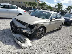 Salvage cars for sale at Opa Locka, FL auction: 2019 Honda Accord EXL