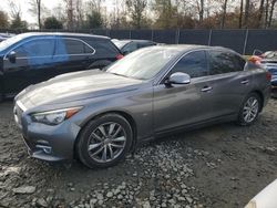 Salvage cars for sale at Waldorf, MD auction: 2015 Infiniti Q50 Base