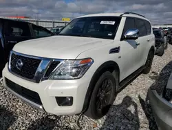 Carros salvage a la venta en subasta: 2017 Nissan Armada Platinum