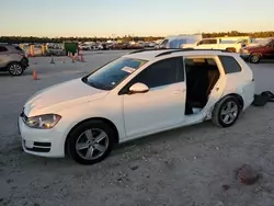 Volkswagen salvage cars for sale: 2015 Volkswagen Golf Sportwagen TDI S