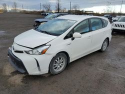 Salvage cars for sale at Montreal Est, QC auction: 2017 Toyota Prius V