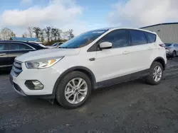 Salvage cars for sale at Spartanburg, SC auction: 2017 Ford Escape SE