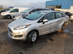 Salvage cars for sale at Woodhaven, MI auction: 2015 Ford Fiesta SE