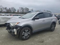 Salvage cars for sale at Spartanburg, SC auction: 2018 Toyota Rav4 LE