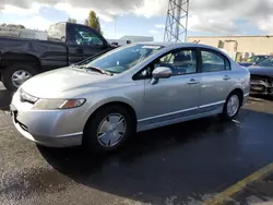 Vehiculos salvage en venta de Copart Hayward, CA: 2006 Honda Civic Hybrid